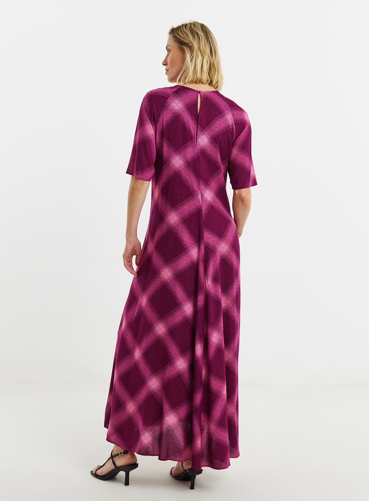 JD WILLIAMS Short Sleeve Care Free Maxi Dress 8 - Image 2 thumbnail